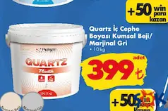 POLİSAN QUARTZ İÇ CEPHE BOYASI KUMSAL BEJİ/MARJİNAL GRİ 10 KG